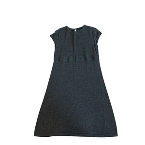 GAP Dark Gray Knit Cap Sleeve Sweater Dress – Size M